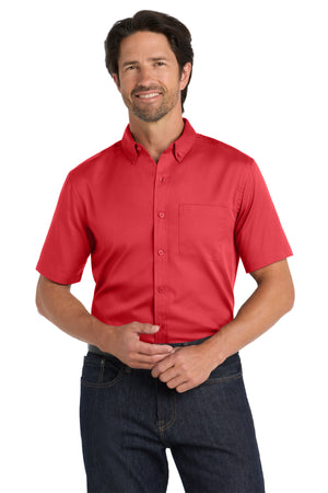 Port Authority® Short Sleeve SuperPro React® Twill Shirt. W809