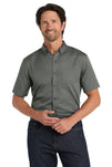Port Authority® Short Sleeve SuperPro React® Twill Shirt. W809