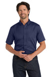Port Authority® Short Sleeve SuperPro React® Twill Shirt. W809