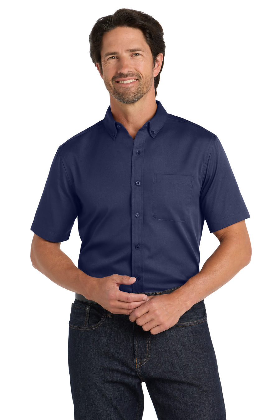 Port Authority® Short Sleeve SuperPro React® Twill Shirt. W809