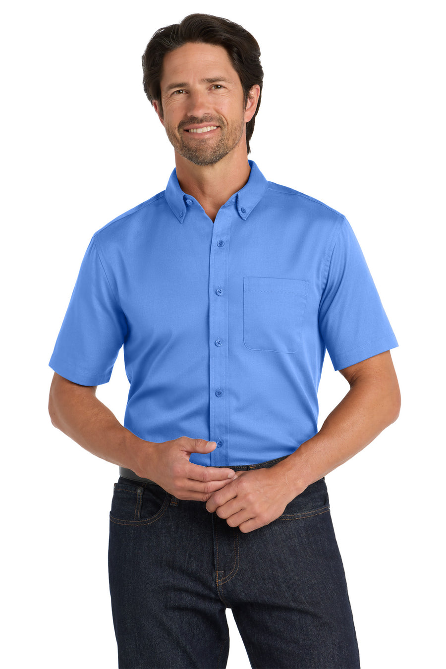 Port Authority® Short Sleeve SuperPro React® Twill Shirt. W809