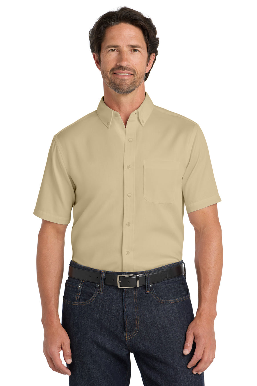 Port Authority® Short Sleeve SuperPro React® Twill Shirt. W809