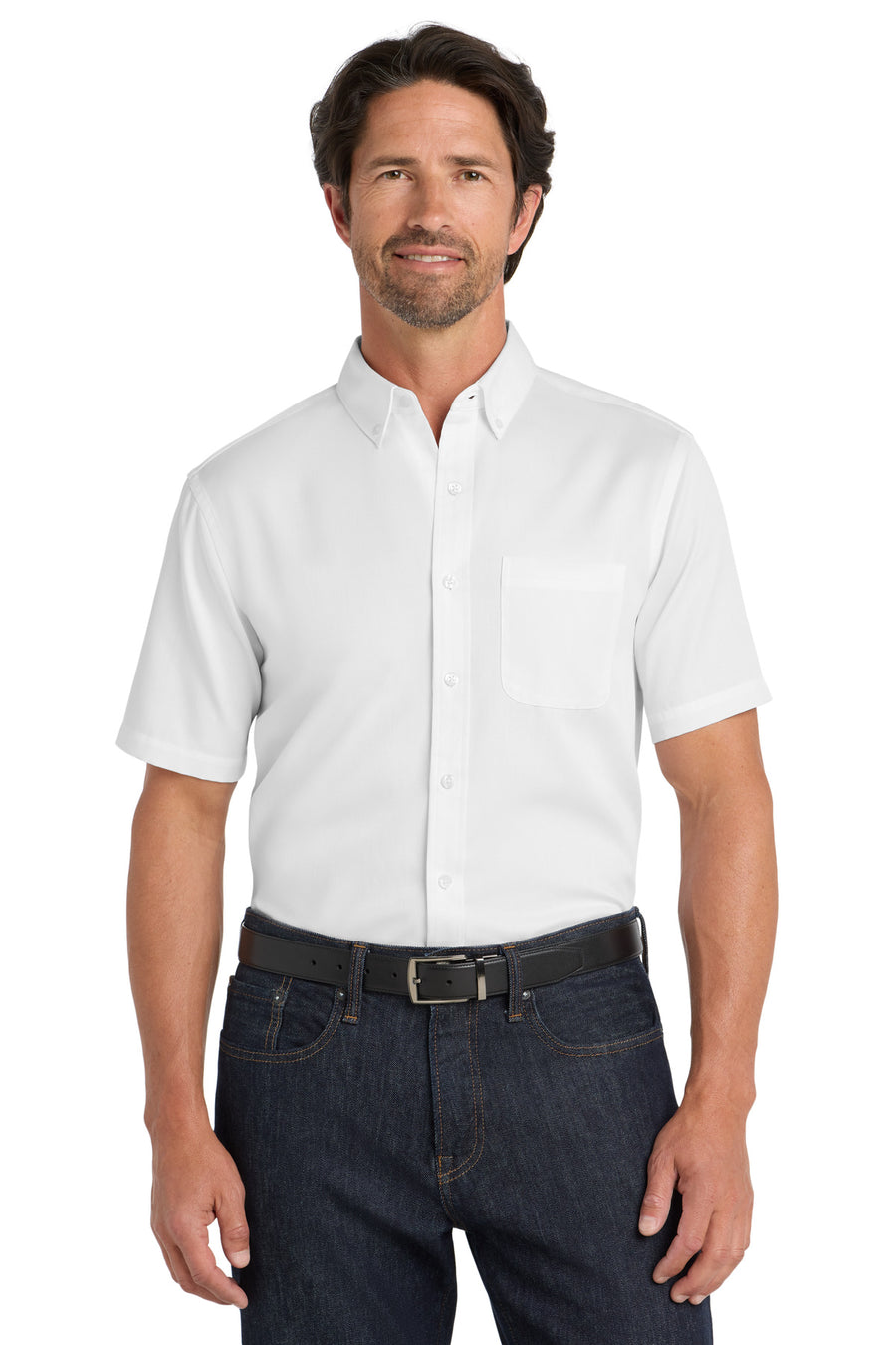 Port Authority® Short Sleeve SuperPro React® Twill Shirt. W809