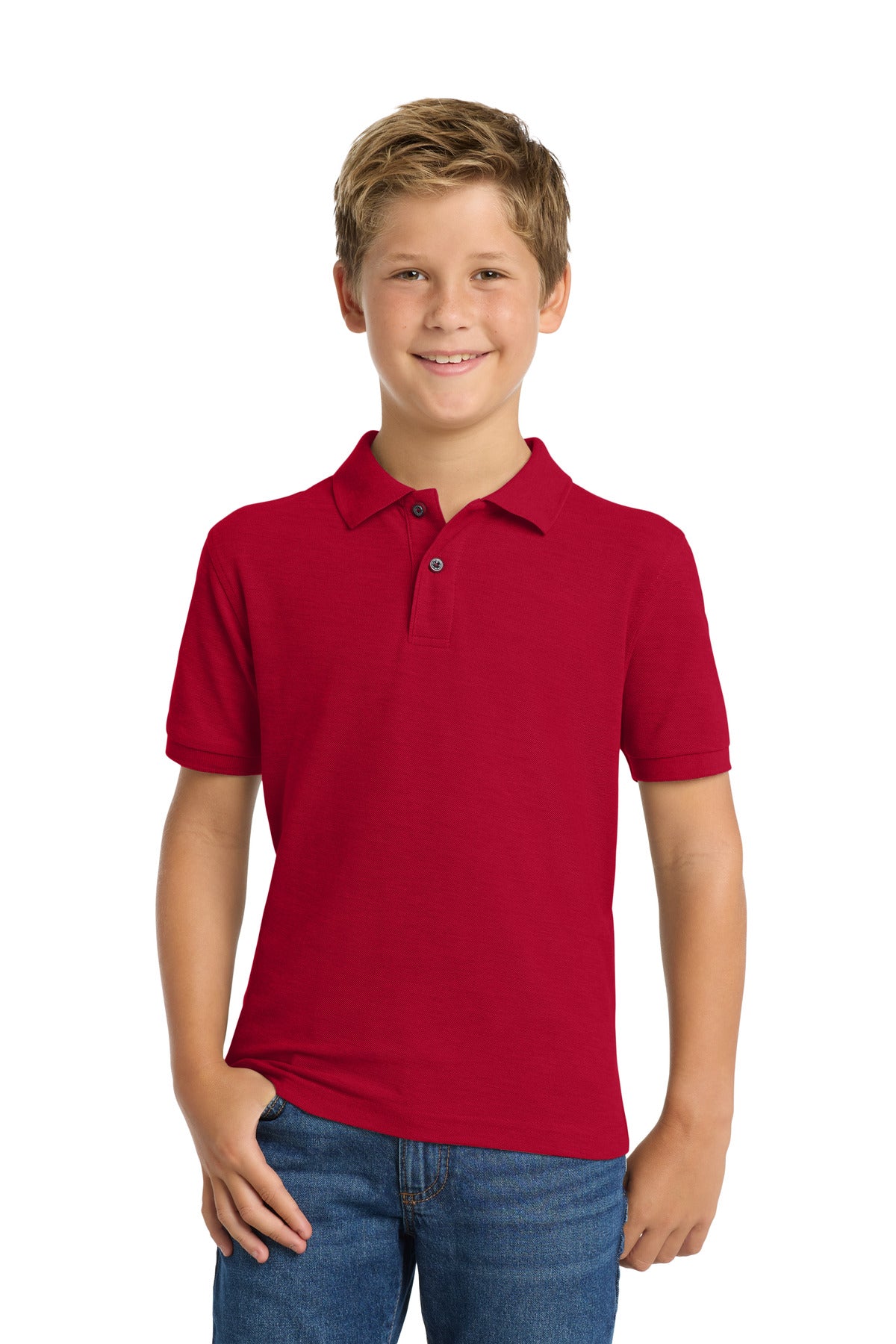 Port Authority® Youth Silk Touch™ Polo.  Y500