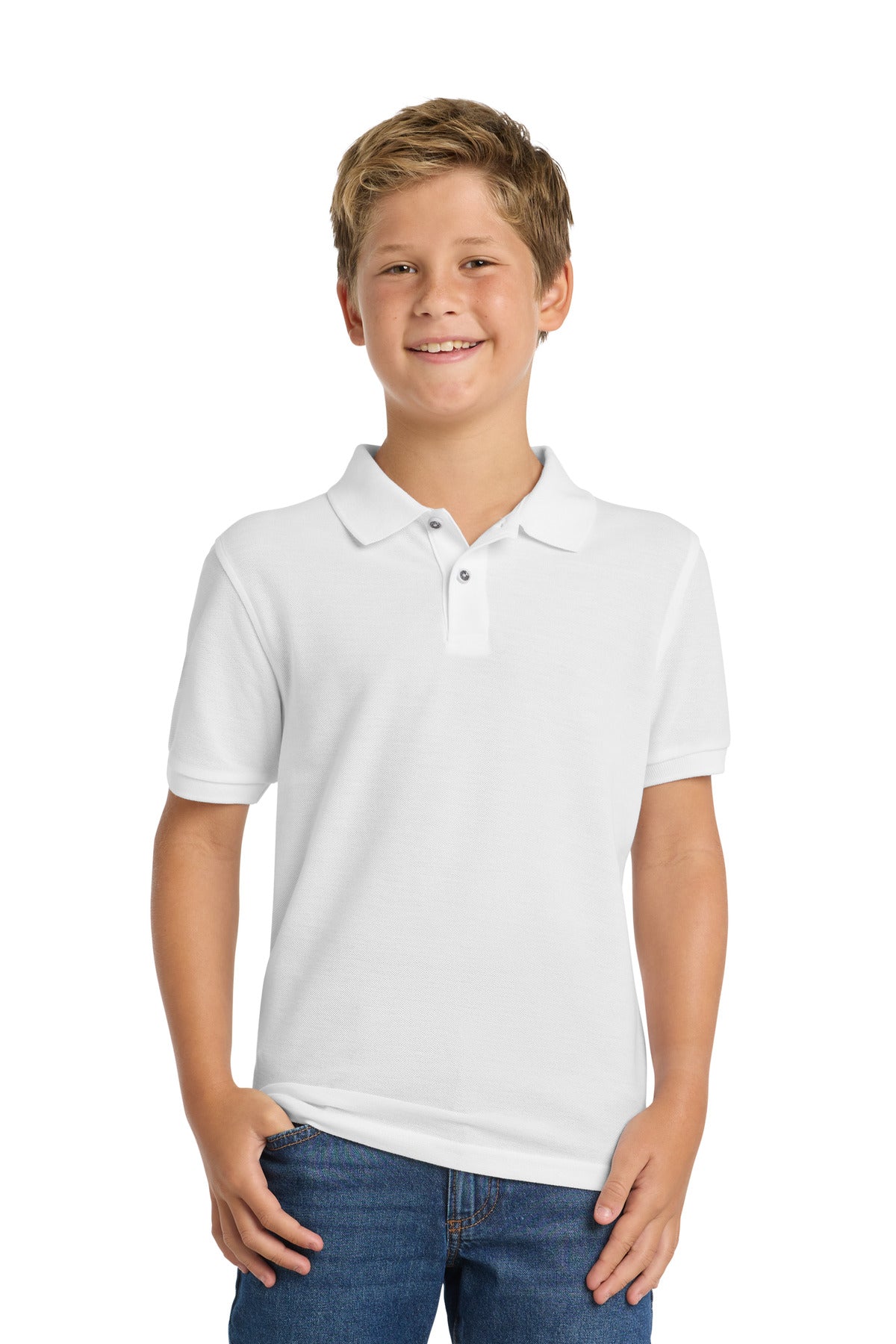 Port Authority® Youth Silk Touch™ Polo.  Y500