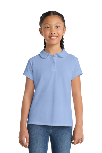 Port Authority® Girls Silk Touch™ Peter Pan Collar Polo. YG503