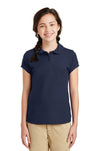 Port Authority® Girls Silk Touch® Peter Pan Collar Polo. YG503