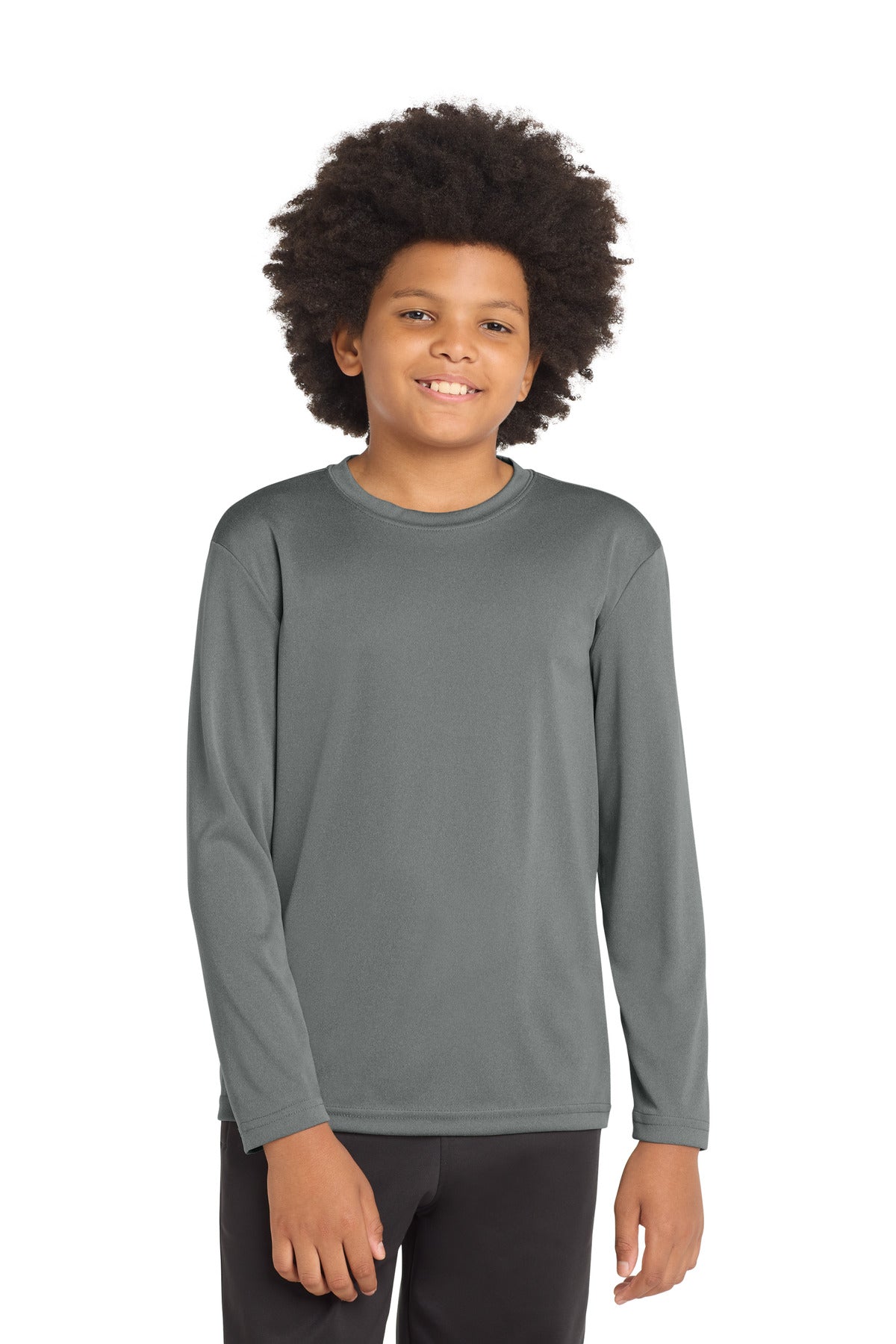 Sport-Tek® Youth Long Sleeve PosiCharge® Competitor™ Tee. YST350LS