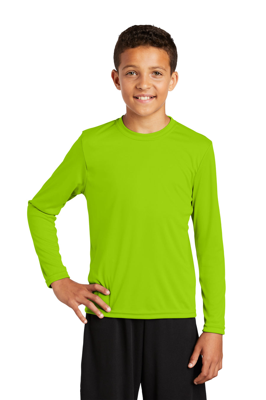 Sport-Tek® Youth Long Sleeve PosiCharge® Competitor® Tee. YST350LS