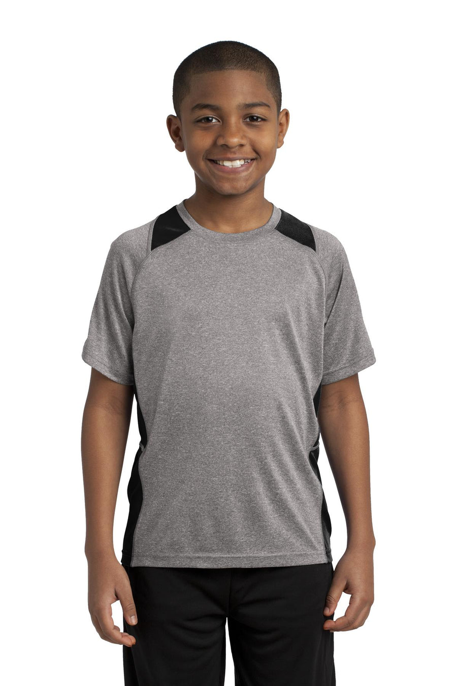 Sport-Tek® Youth Heather Colorblock Contender® Tee. YST361