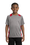 Sport-Tek® Youth Heather Colorblock Contender® Tee. YST361