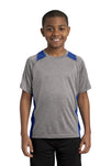 Sport-Tek® Youth Heather Colorblock Contender® Tee. YST361