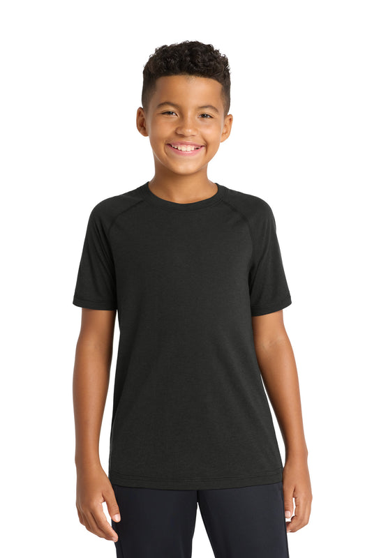 Sport-Tek ® Youth PosiCharge ® Tri-Blend Wicking Raglan Tee. YST400