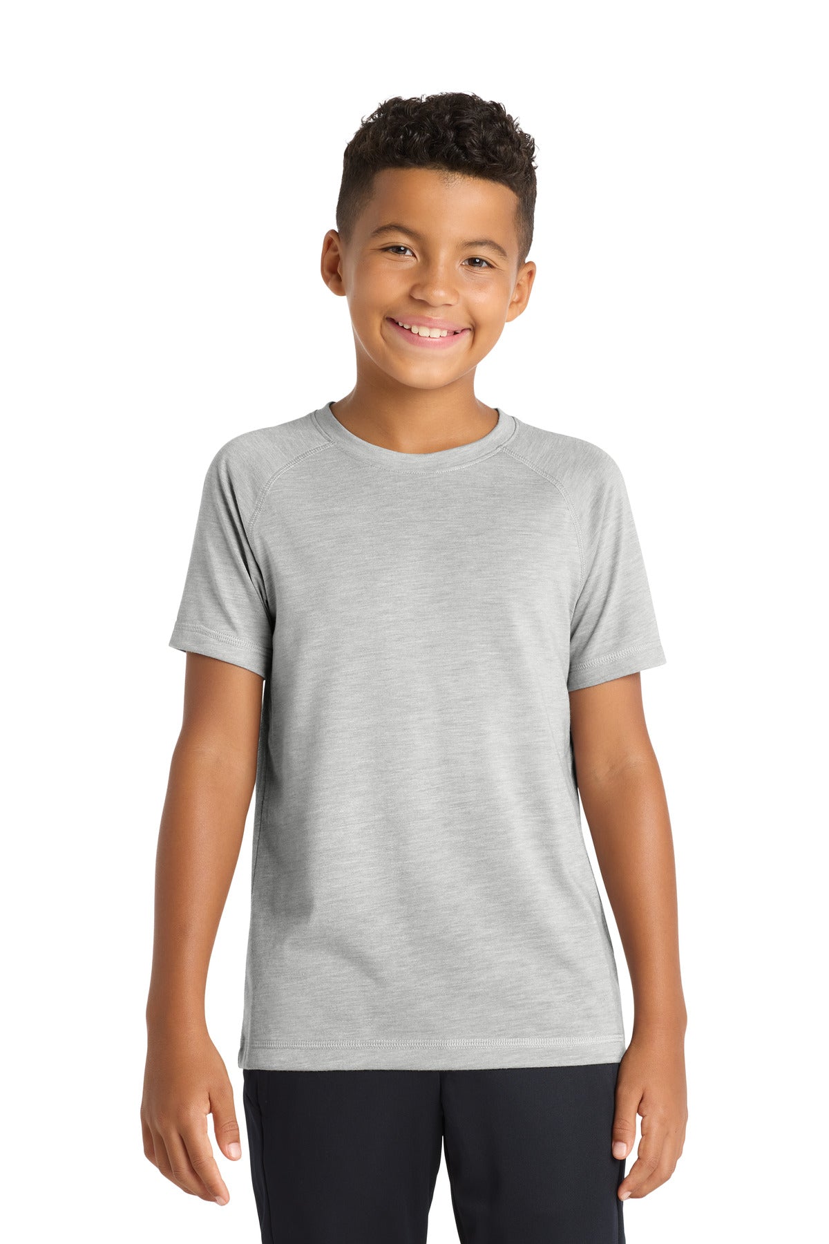 Sport-Tek ® Youth PosiCharge ® Tri-Blend Wicking Raglan Tee. YST400