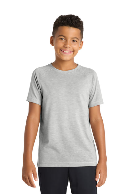 Sport-Tek ® Youth PosiCharge ® Tri-Blend Wicking Raglan Tee. YST400