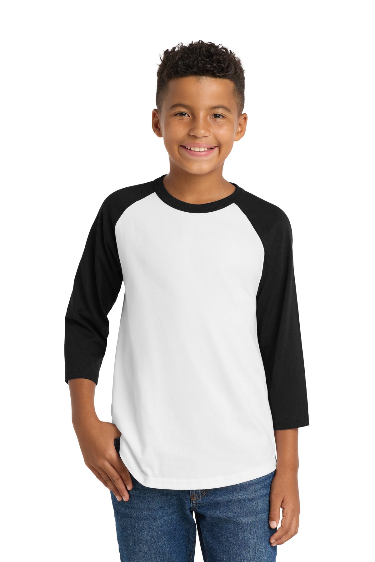 Sport-Tek® Youth Colorblock Raglan Jersey.  YT200