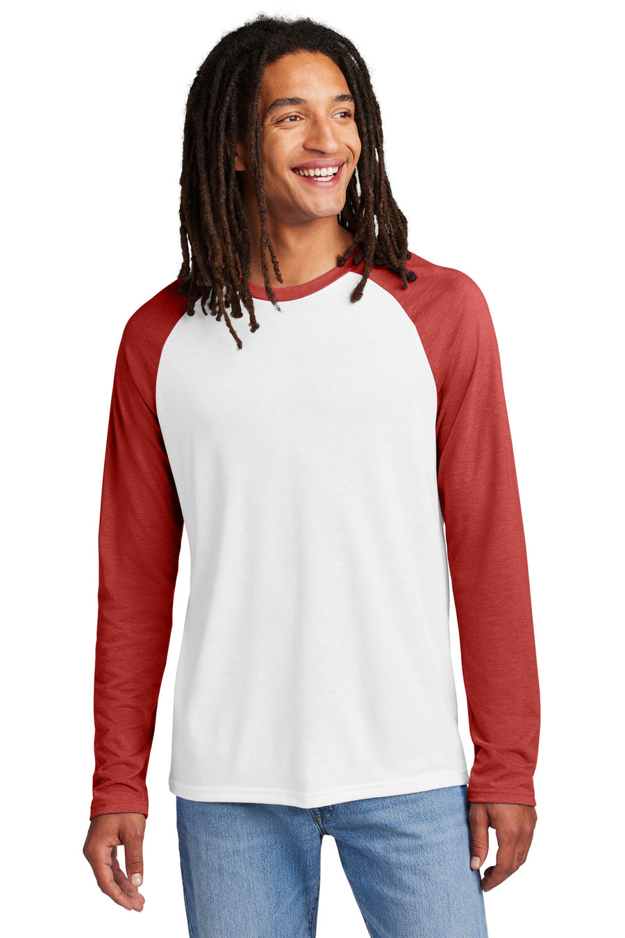 Allmade® Unisex Tri-Blend Long Sleeve Colorblock Raglan AL6009