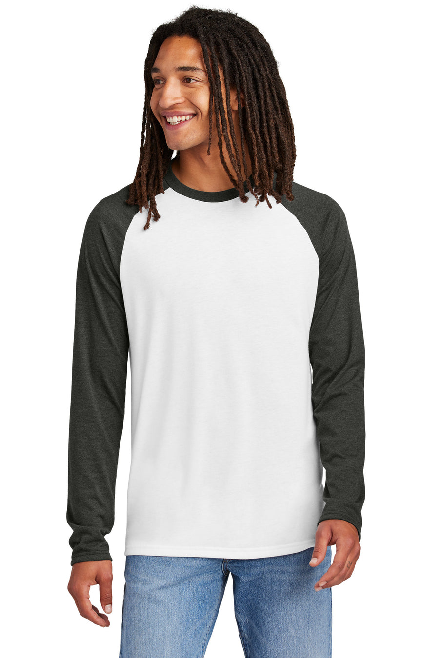 Allmade® Unisex Tri-Blend Long Sleeve Colorblock Raglan AL6009