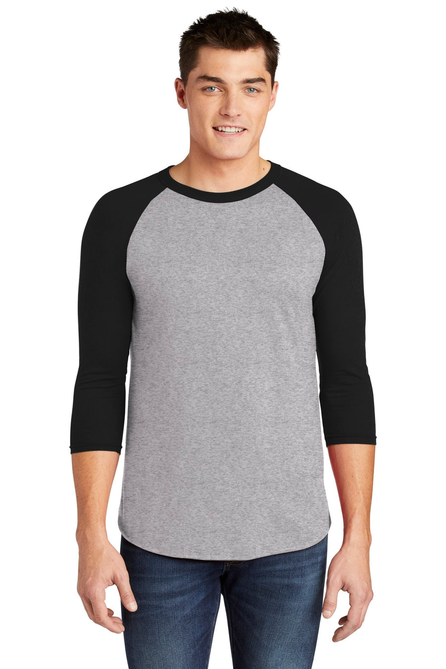 BB453W-Heather Grey/ Black-front_model