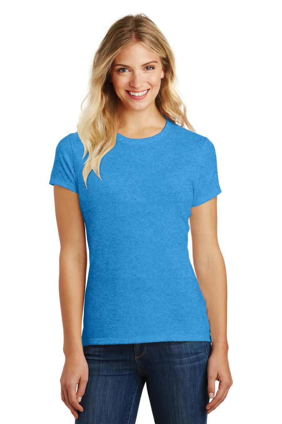 DM108L-Heathered Bright Turquoise-front_model