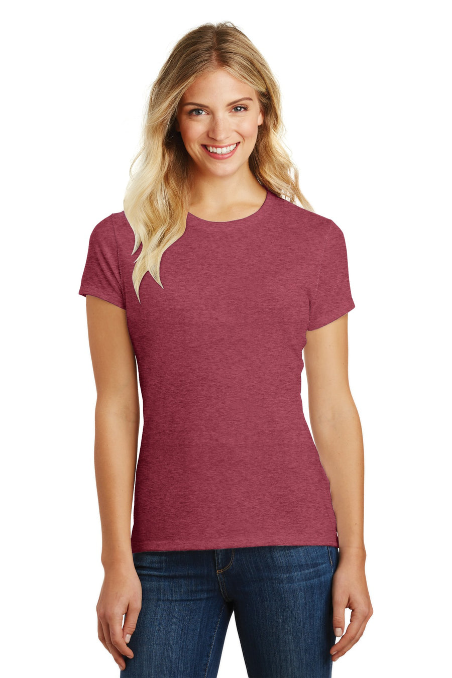 DM108L-Heathered Red-front_model