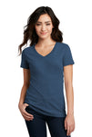 District® Women's Perfect Blend® CVC V-Neck Tee. DM1190L