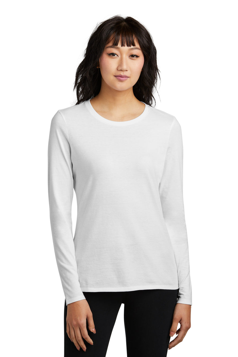 District® Women's Perfect Blend® CVC Long Sleeve Tee DT110