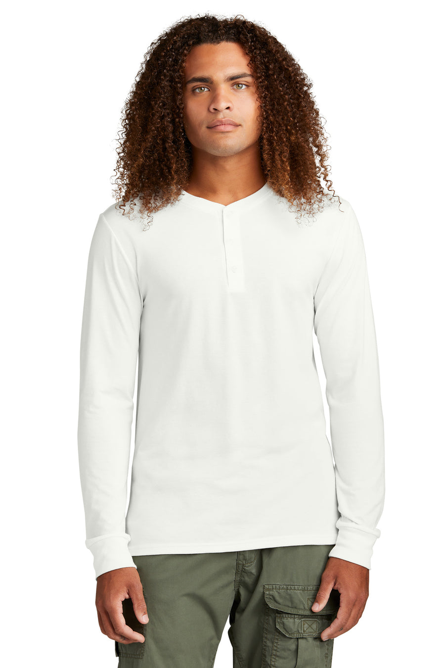 District® Perfect Tri® Long Sleeve Henley DT145