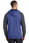 DT196-Heathered Deep Royal/ Heathered Charcoal-back_model