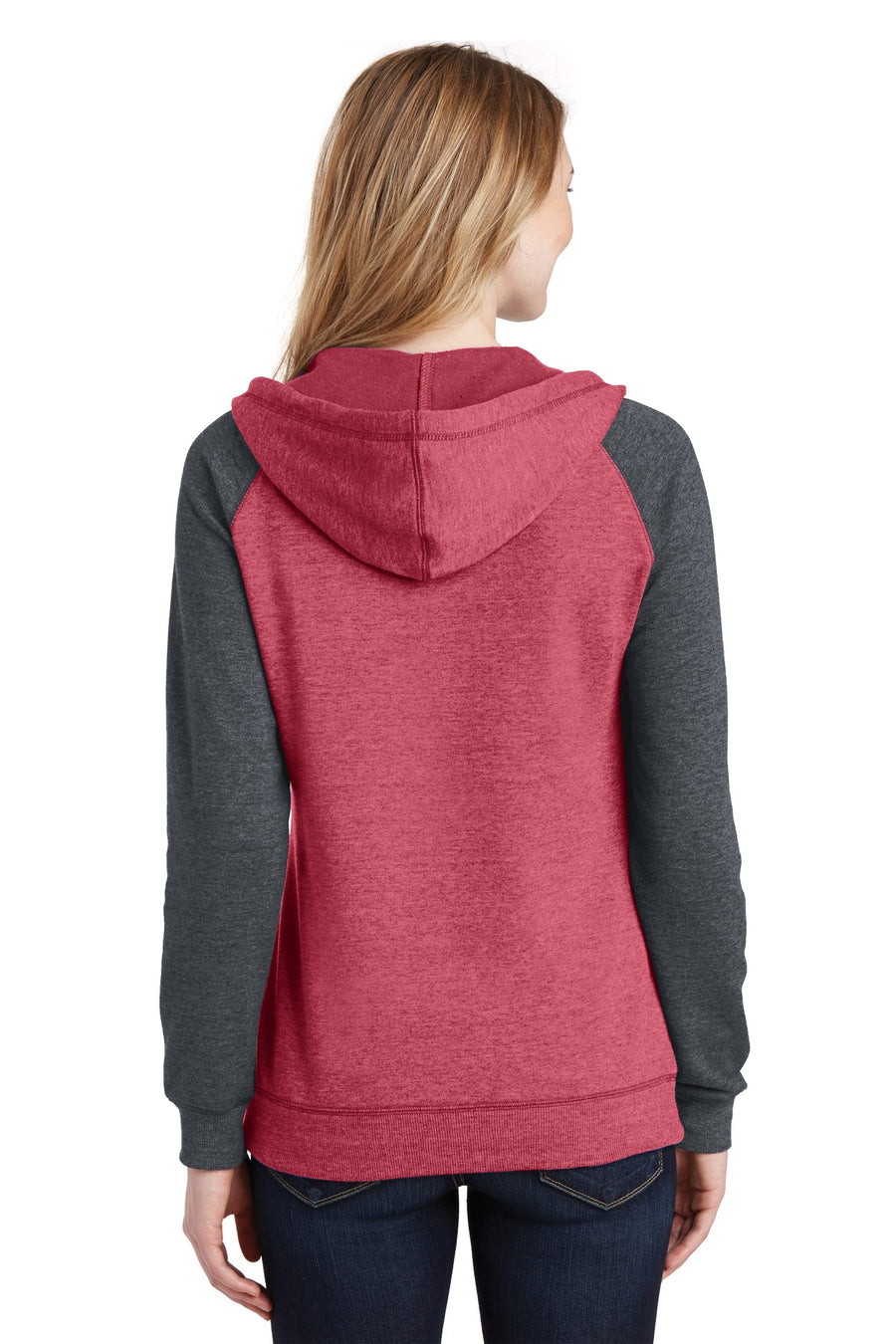 DT296-Heathered Red/ Heathered Charcoal-back_model