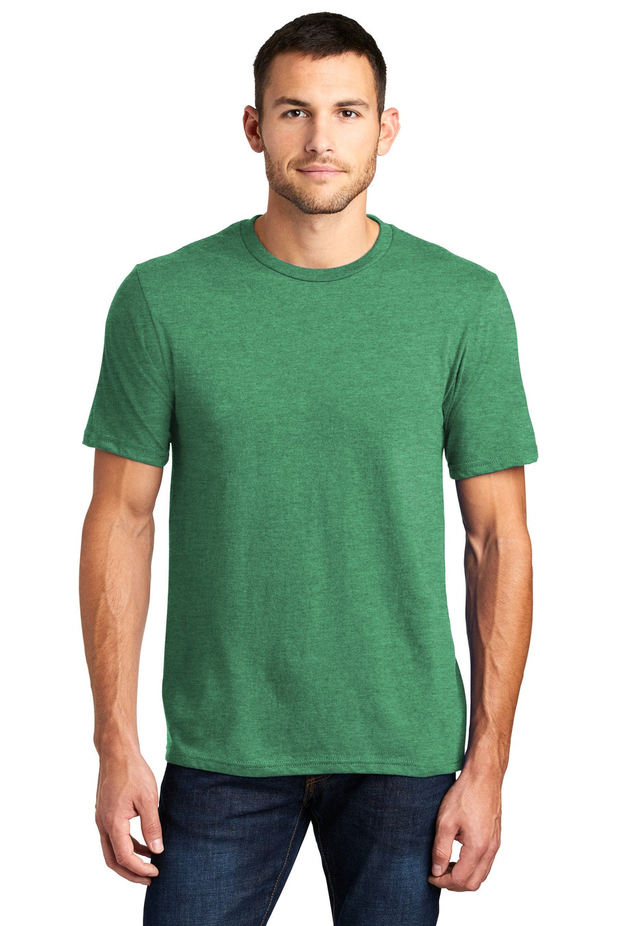 DT6000-Heathered Kelly Green-front_model