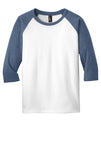 DT6210Y-Heathered Navy/ White-front_flat