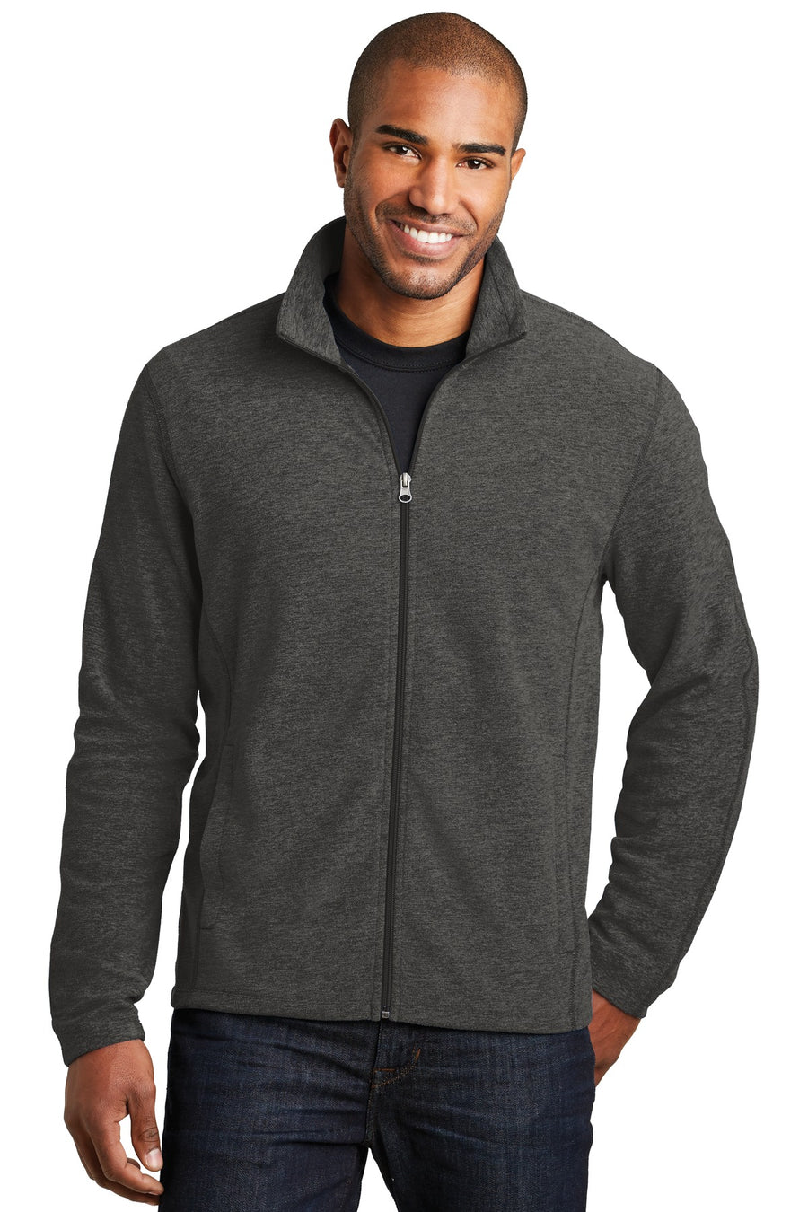F235-Black Charcoal Heather-front_model
