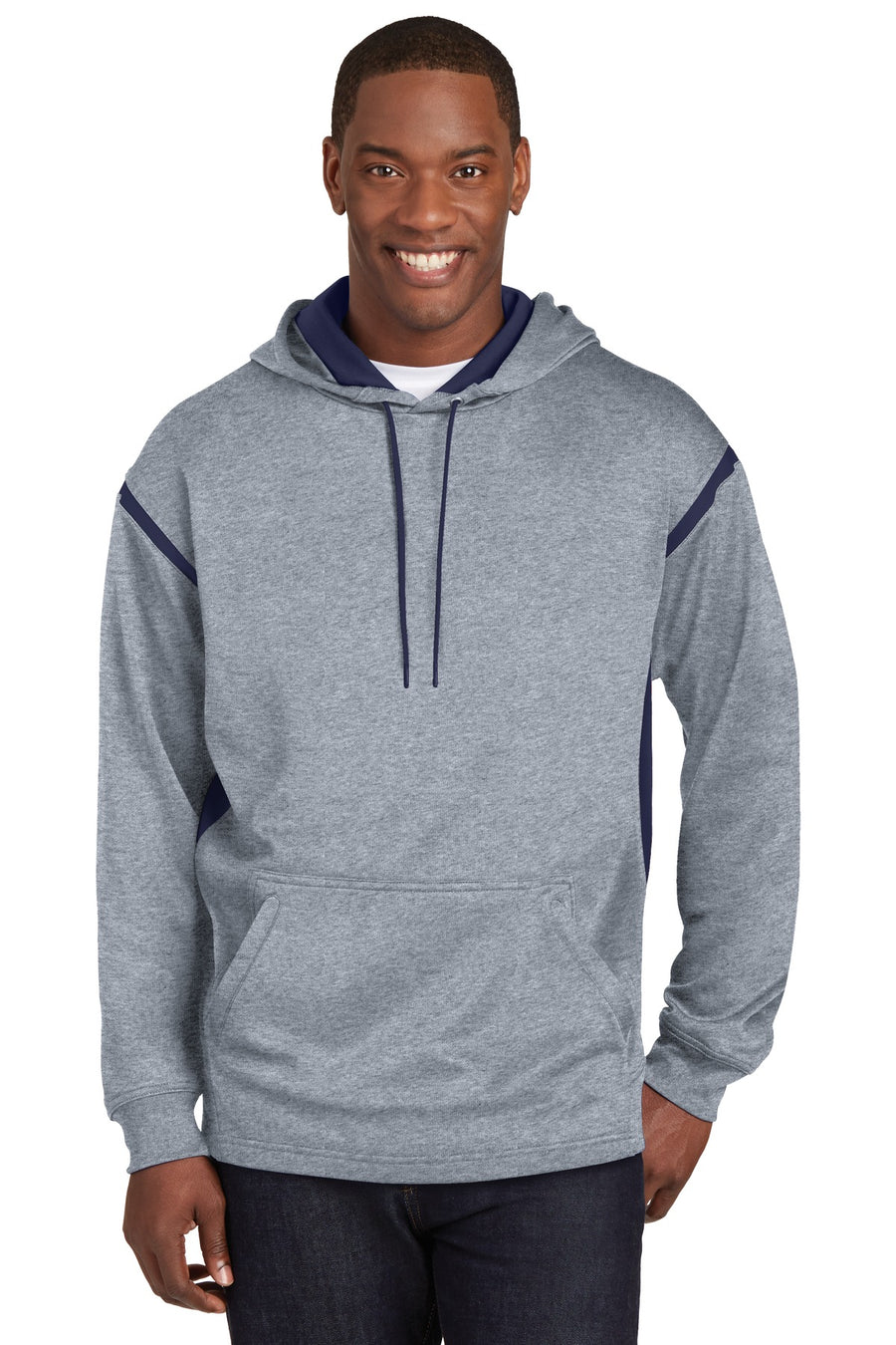 F246-Grey Heather/ True Navy-front_model