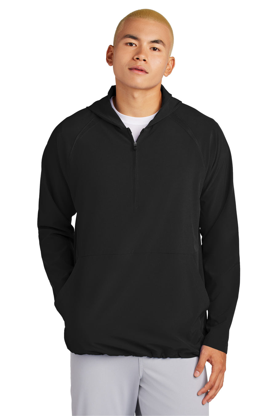 Sport-Tek® Repeat 1/2-Zip Long Sleeve Hooded Jacket JST488