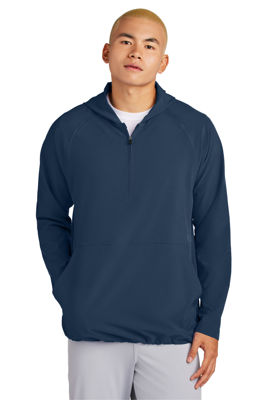 Sport-Tek® Repeat 1/2-Zip Long Sleeve Hooded Jacket JST488