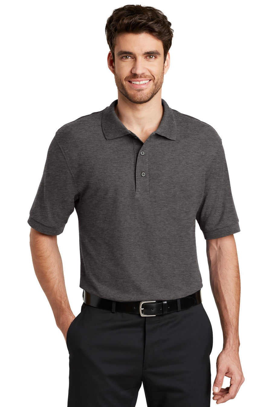 K500ES-Charcoal Heather Grey-front_model