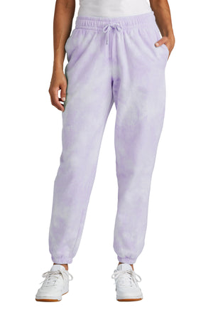 Port & Company® Ladies Beach Wash® Cloud Tie-Dye Sweatpant LPC140P