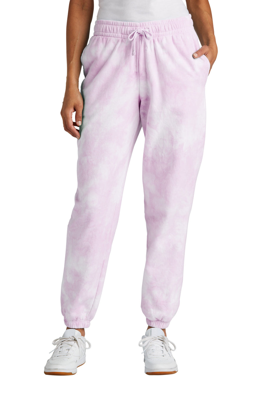 Port & Company® Ladies Beach Wash® Cloud Tie-Dye Sweatpant LPC140P