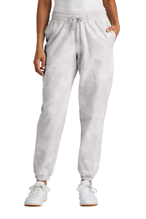 Port & Company® Women's Beach Wash® Cloud Tie-Dye Sweatpant LPC140P