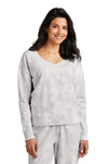 Port & Company® Women's Beach Wash® Cloud Tie-Dye V-Neck Sweatshirt LPC140V