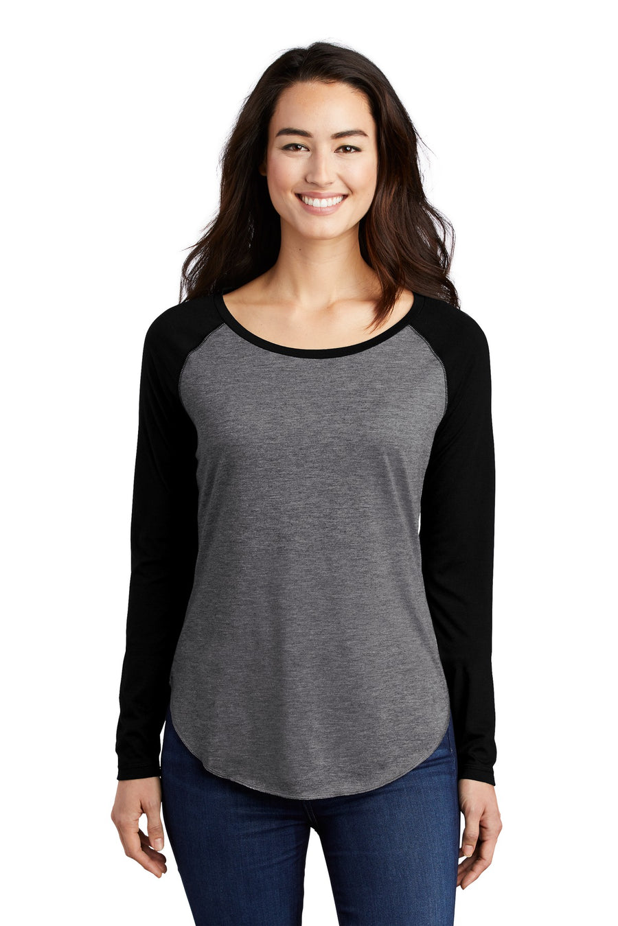 LST400LS-Black Triad Solid/ Dark Grey Heather-front_model