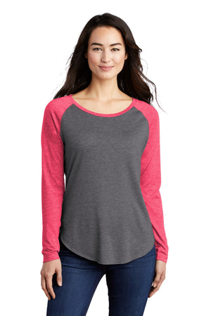 LST400LS-Pink Raspberry Heather/ Dark Grey Heather-front_model