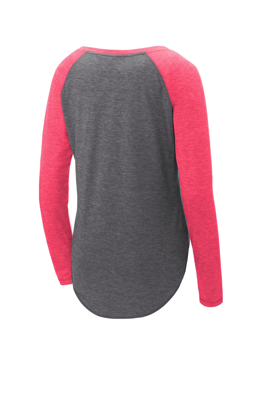 LST400LS-Pink Raspberry Heather/ Dark Grey Heather-back_flat