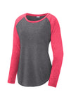LST400LS-Pink Raspberry Heather/ Dark Grey Heather-front_flat