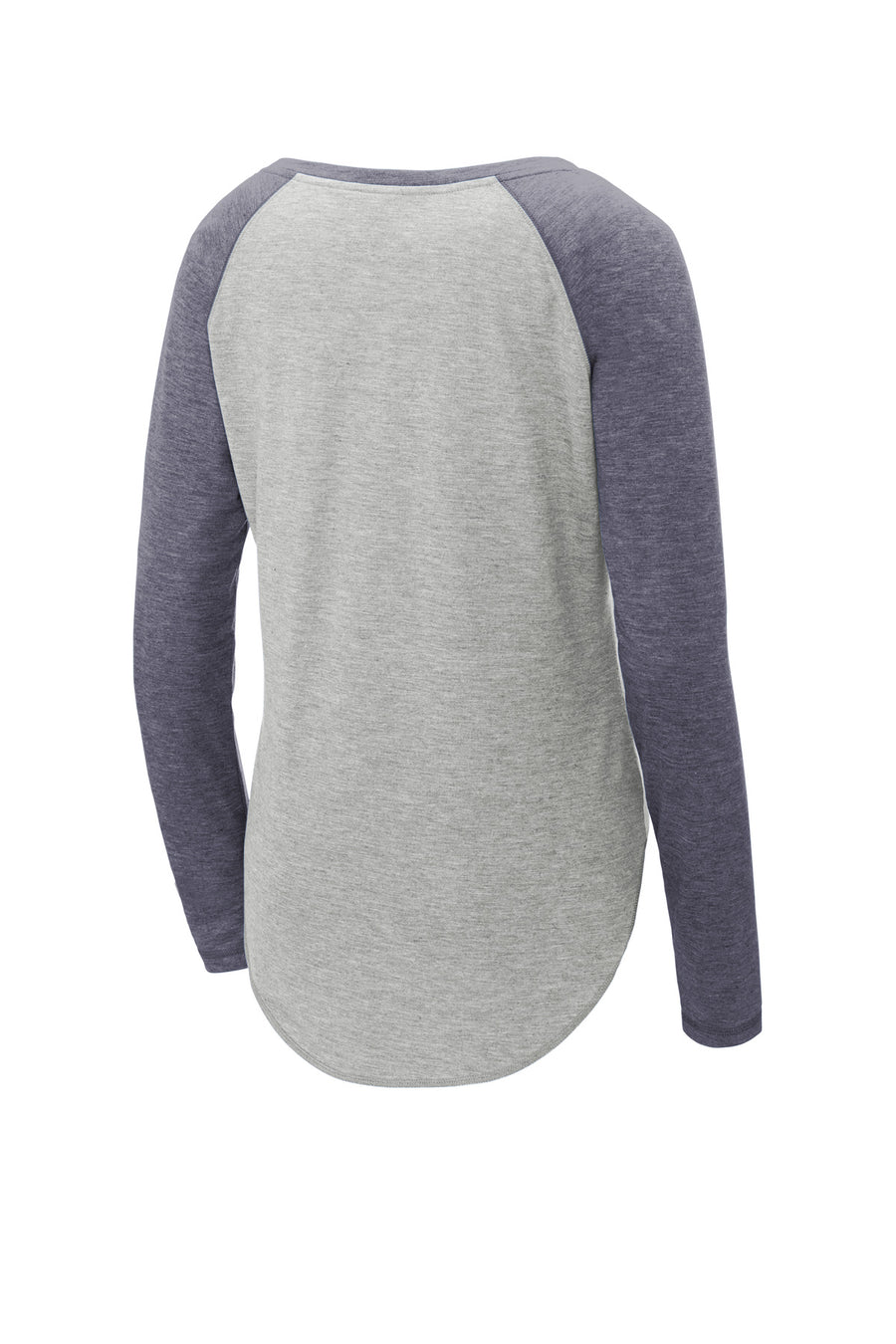LST400LS-True Navy Heather/ Light Grey Heather-back_flat
