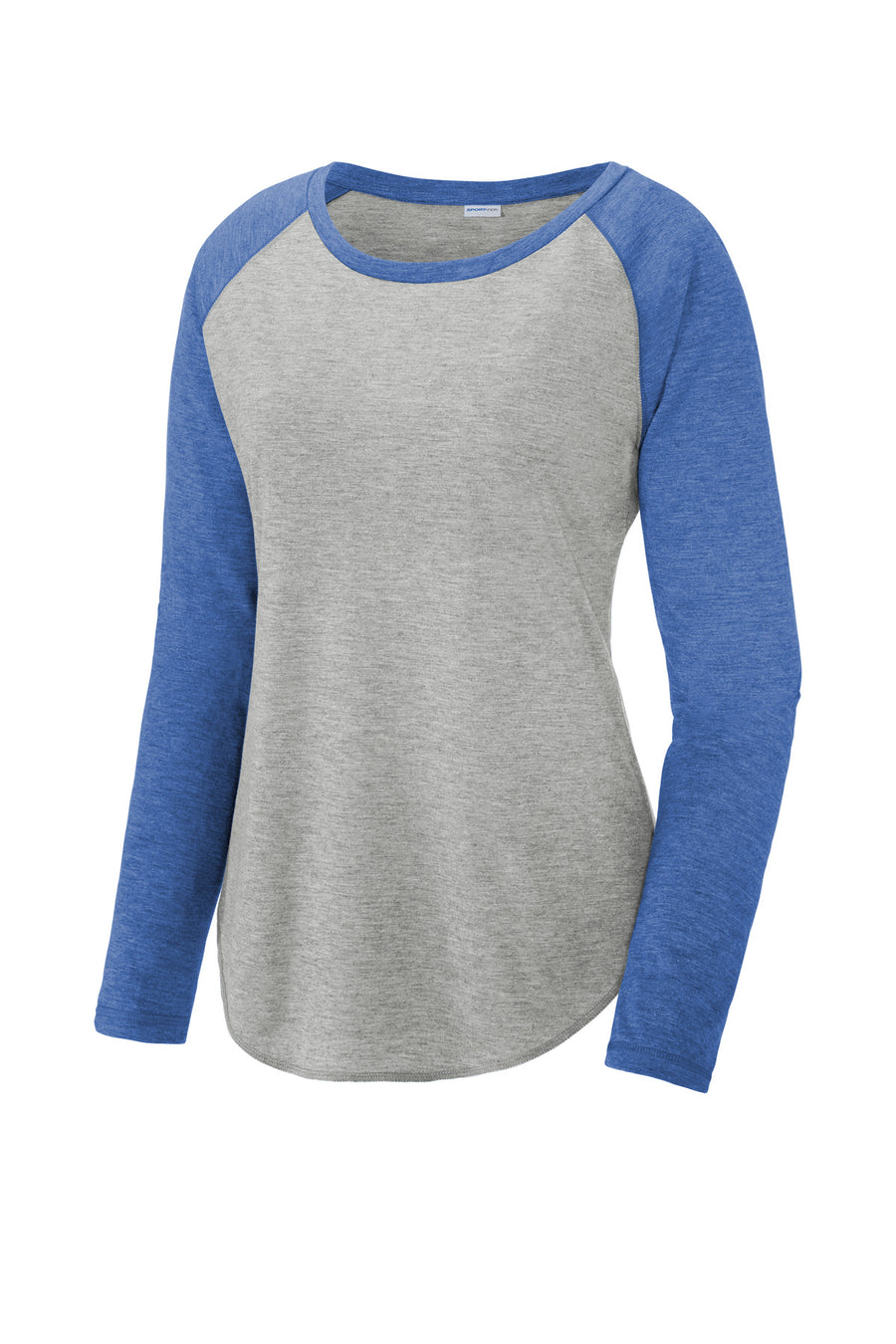 LST400LS-True Royal Heather/ Light Grey Heather-front_flat
