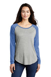 LST400LS-True Royal Heather/ Light Grey Heather-front_model