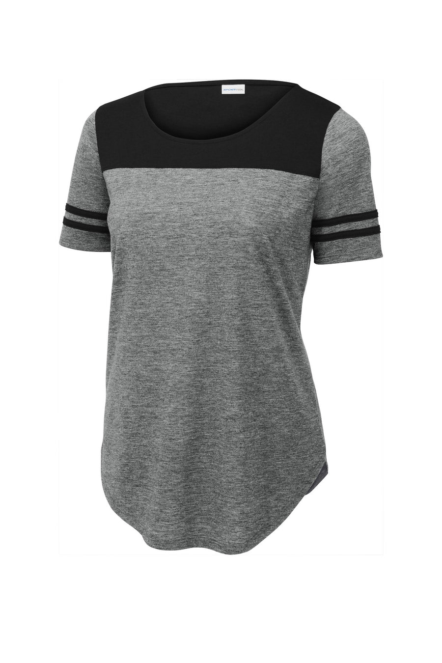 LST403-Black Triad Solid/ Dark Grey Heather-front_flat