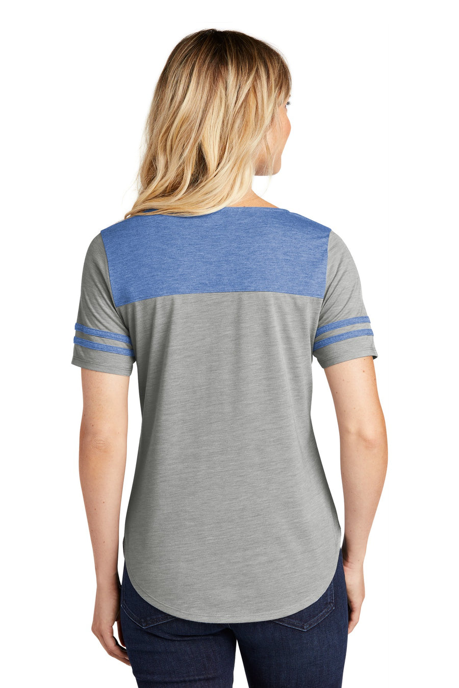 LST403-True Royal Heather/ Light Grey Heather-back_model
